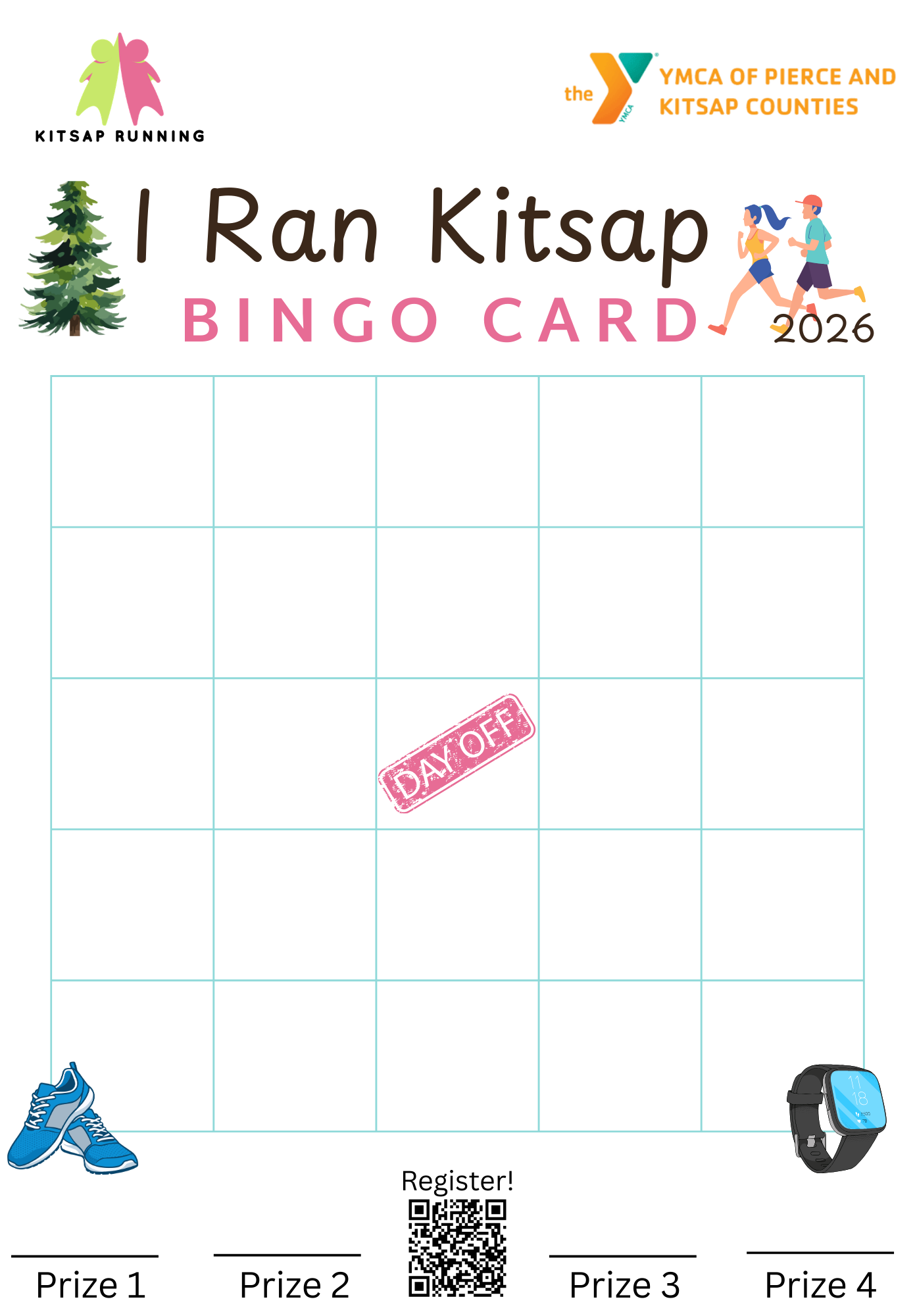 I Ran Kitsap - Bingo Challenge Map